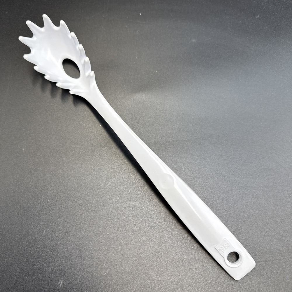 Good Cook Melamine Ware Slotted Pasta Spoon‎ MCM Utensil Spaghetti Rare